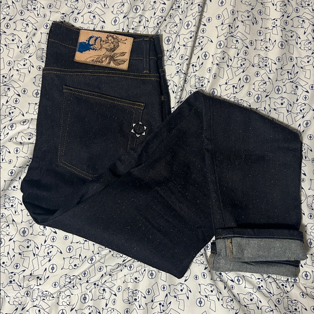 RARE | 🇨🇦 Naked & Famous x Street Fighter 2 Japanese Raw Denim Jeans - Skinny